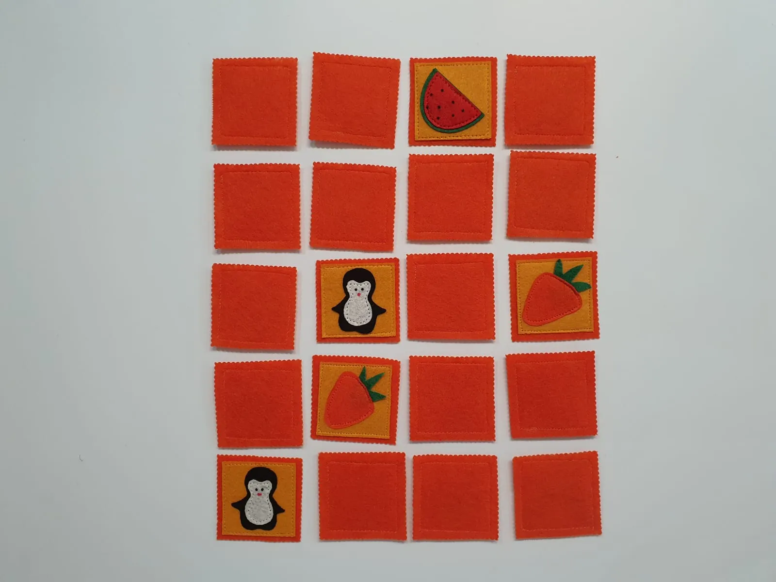 Match Up Memory Game - Felt cards