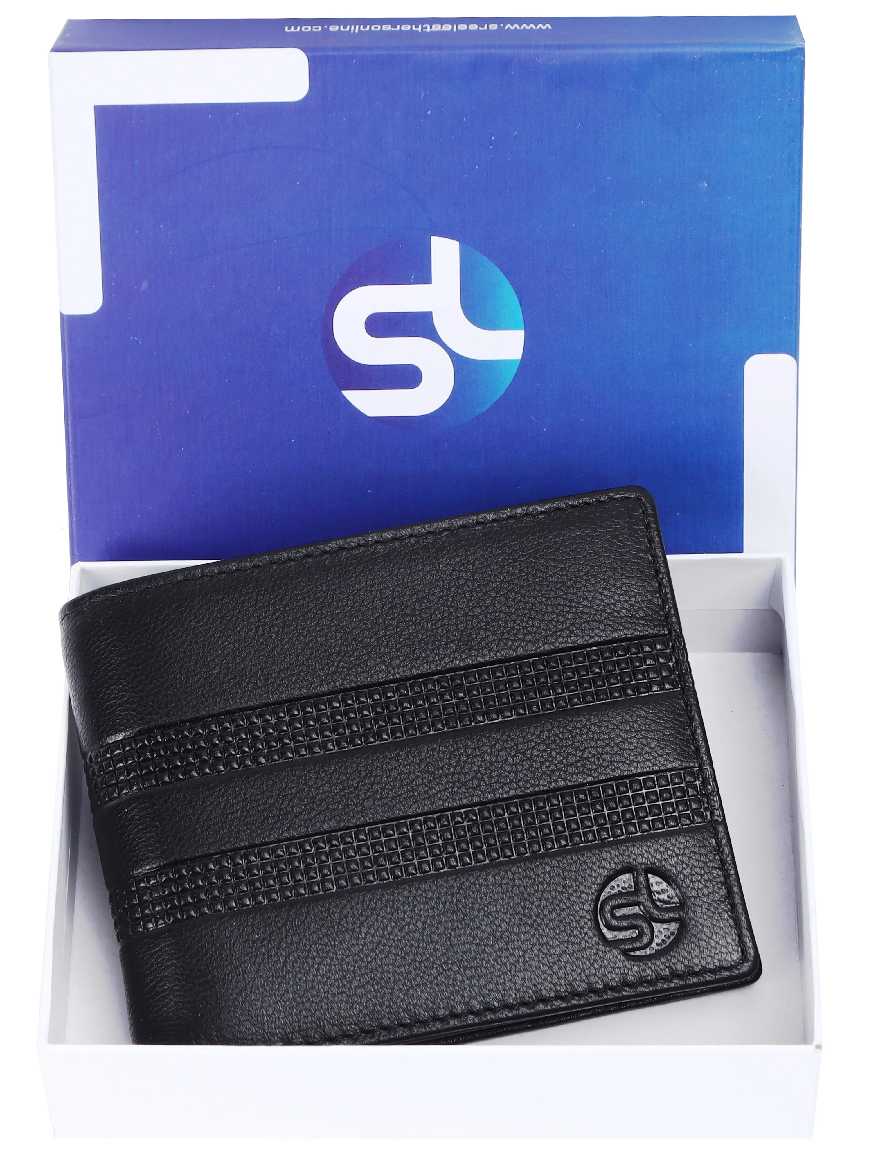 MENS LEATHER WALLET (RFID) 93703 (BLACK)