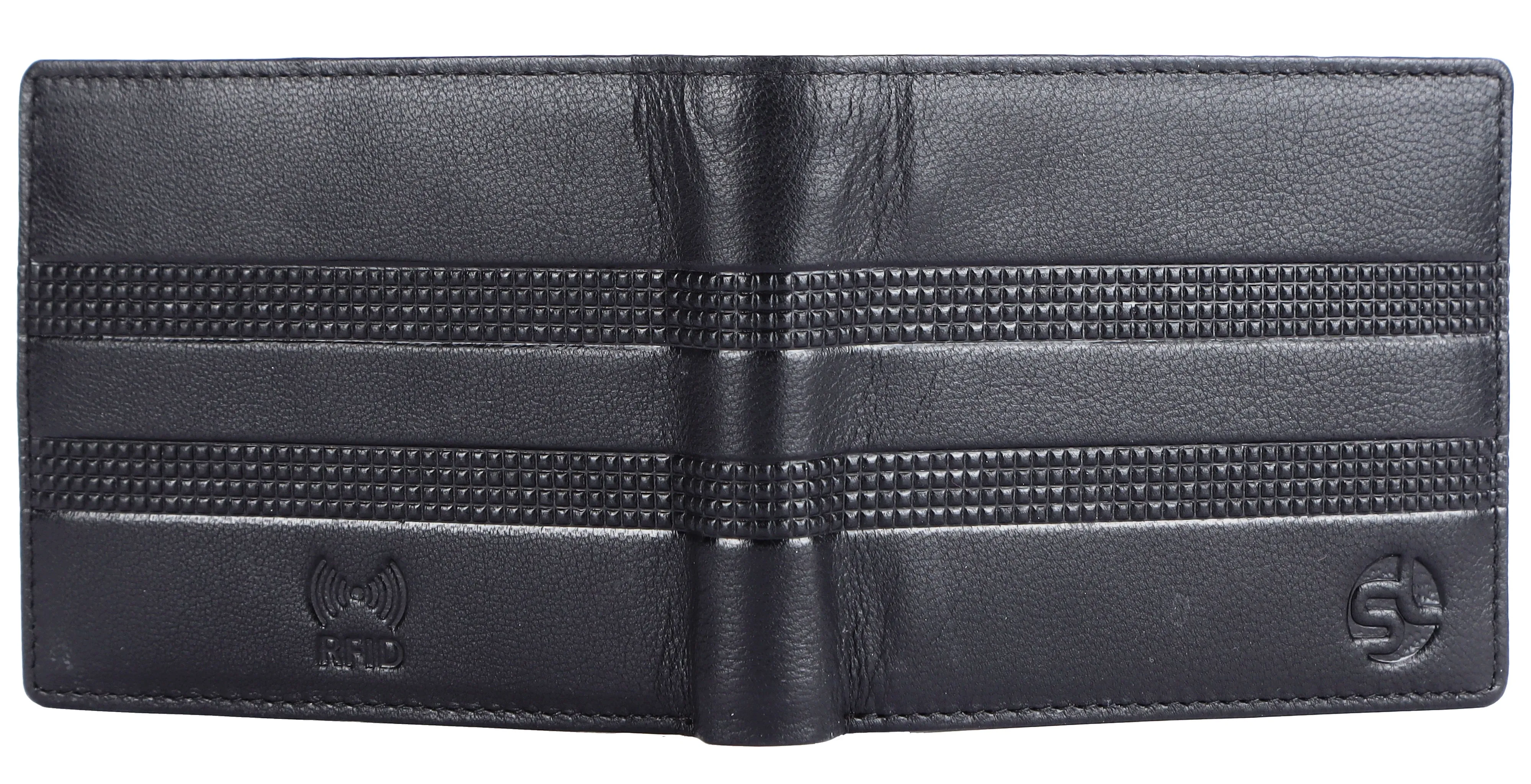 MENS LEATHER WALLET (RFID) 93703 (BLACK)