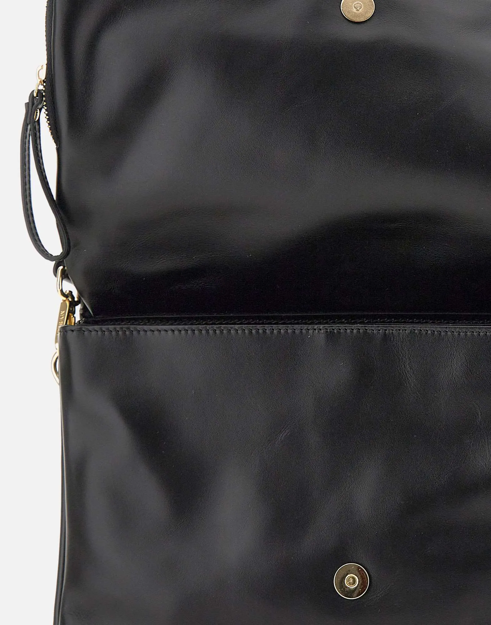 Miami Leather Shoulder Bag in Black