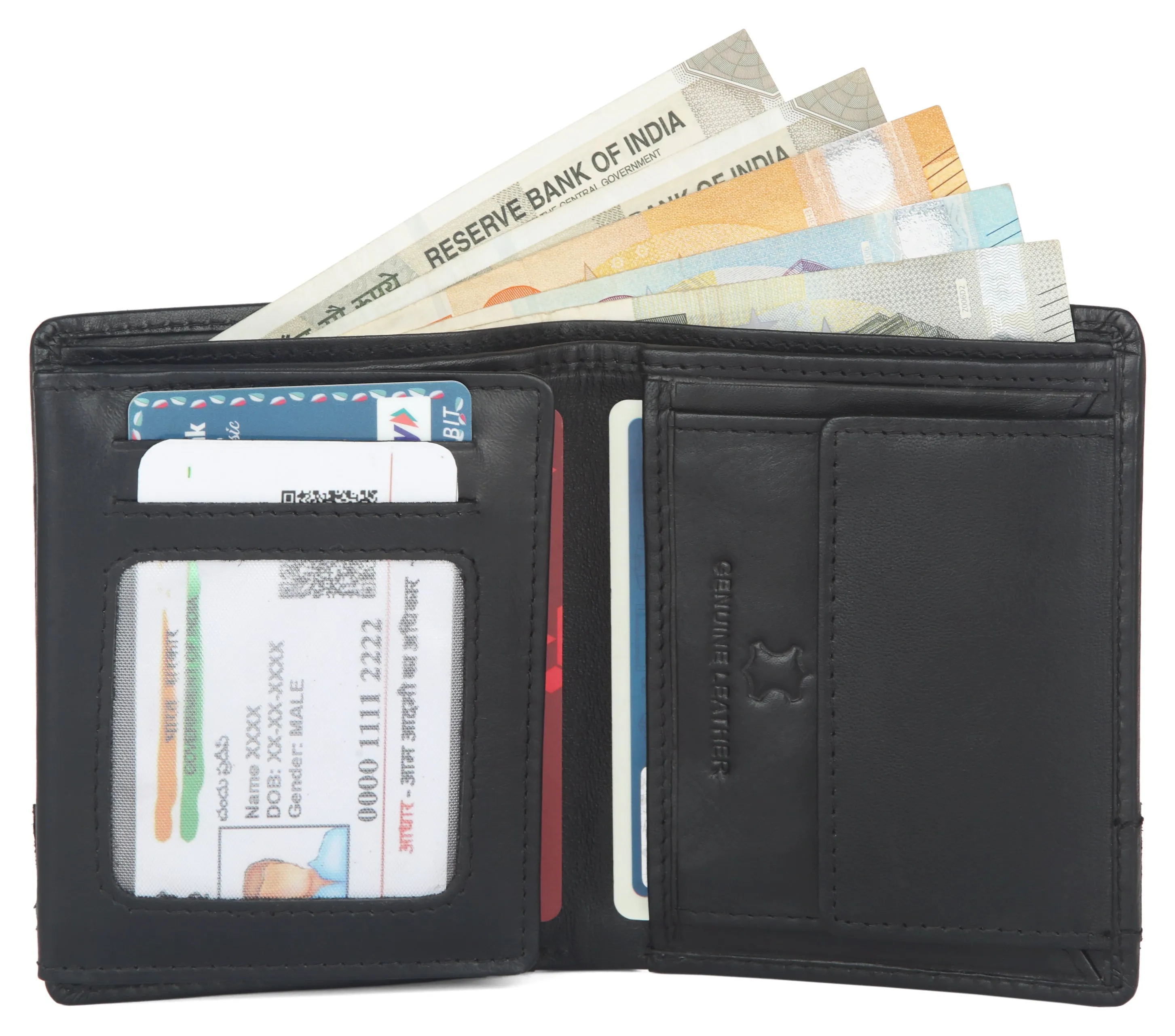 MINSK RFID Protected Unisex Genuine Leather Card Holder