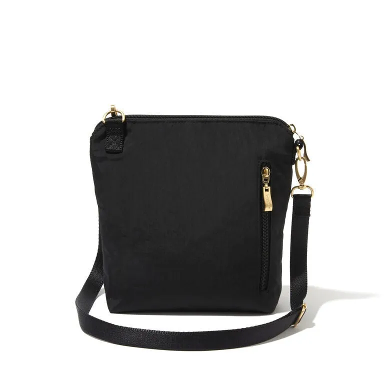 Modern Pocket Crossbody Black w/ Gold Hardware