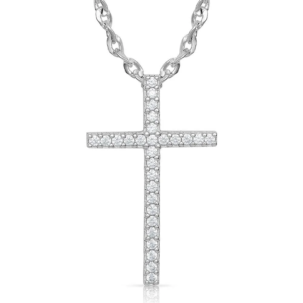 Montana Silversmiths Dazzling in Faith Cross Necklace