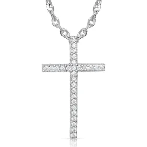 Montana Silversmiths Dazzling in Faith Cross Necklace