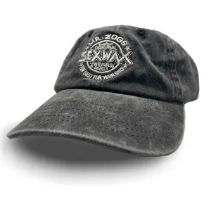 Mr. Zog's Sex Wax Classic Logo Dad Cap - Pigment Dye Black