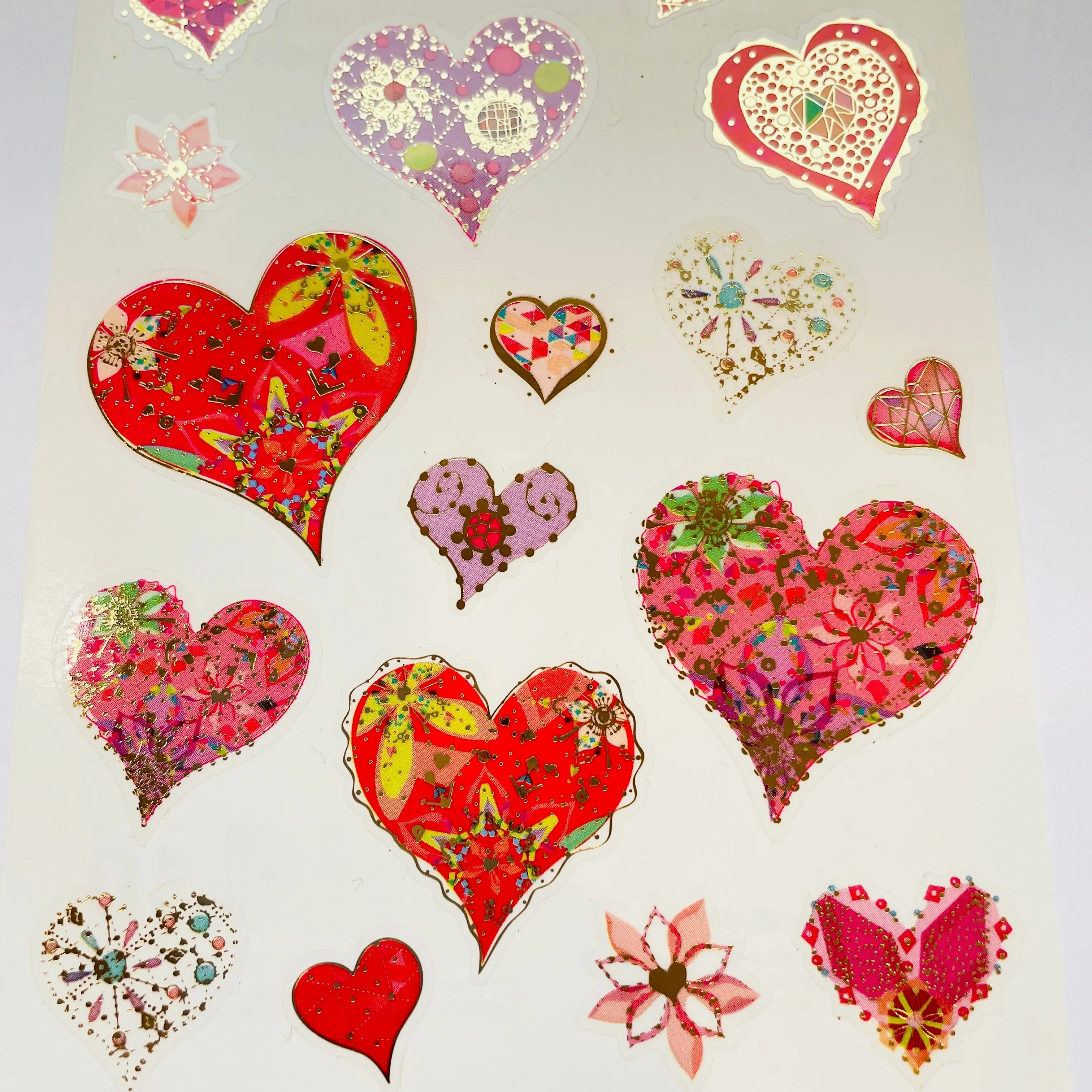 Mrs. Grossman's: Turnovsky Dazzling Heart Stickers