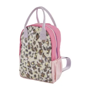 Mud Pie Leopard Vinyl Backpack