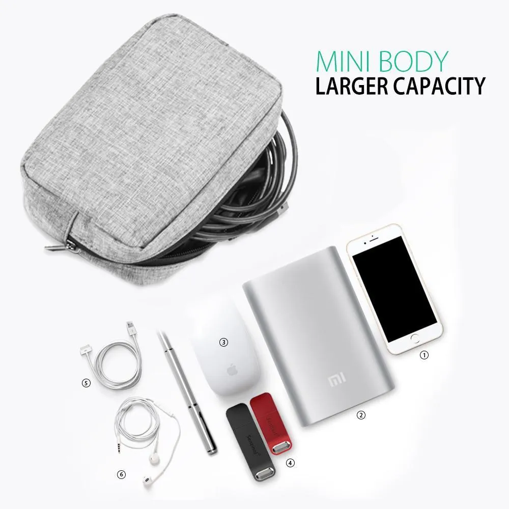 Multi-Function Data Cable Storage Bag