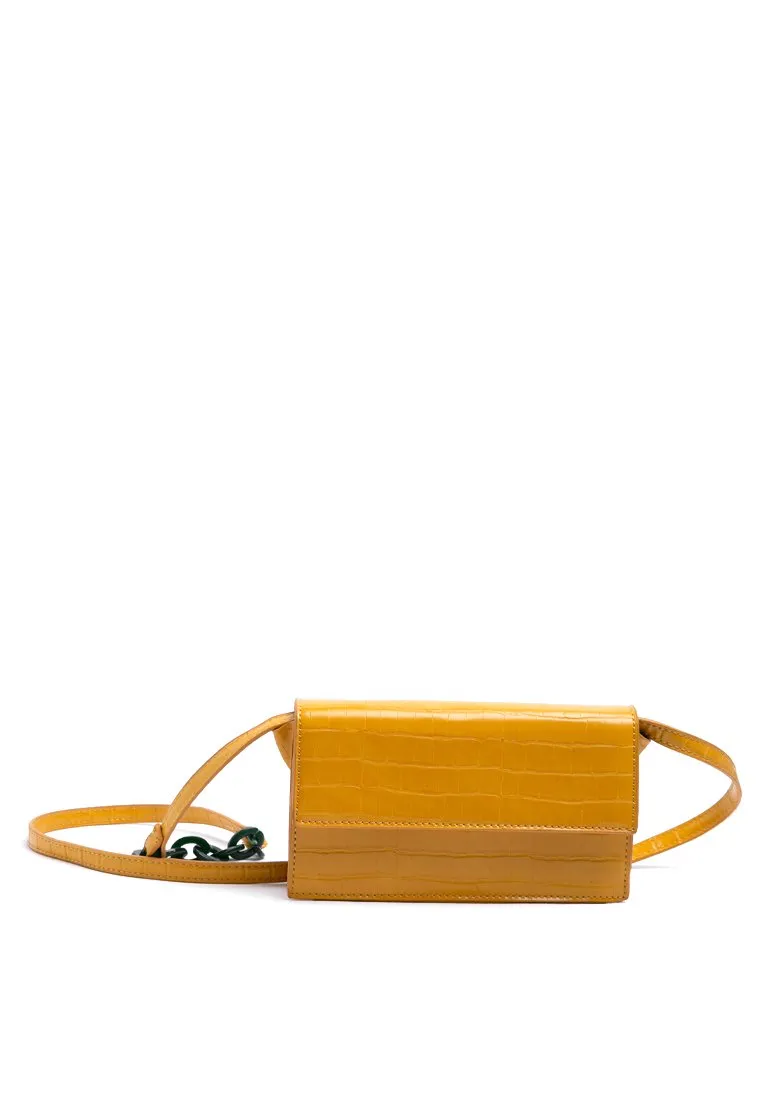 Mustard Chain Sling Bag