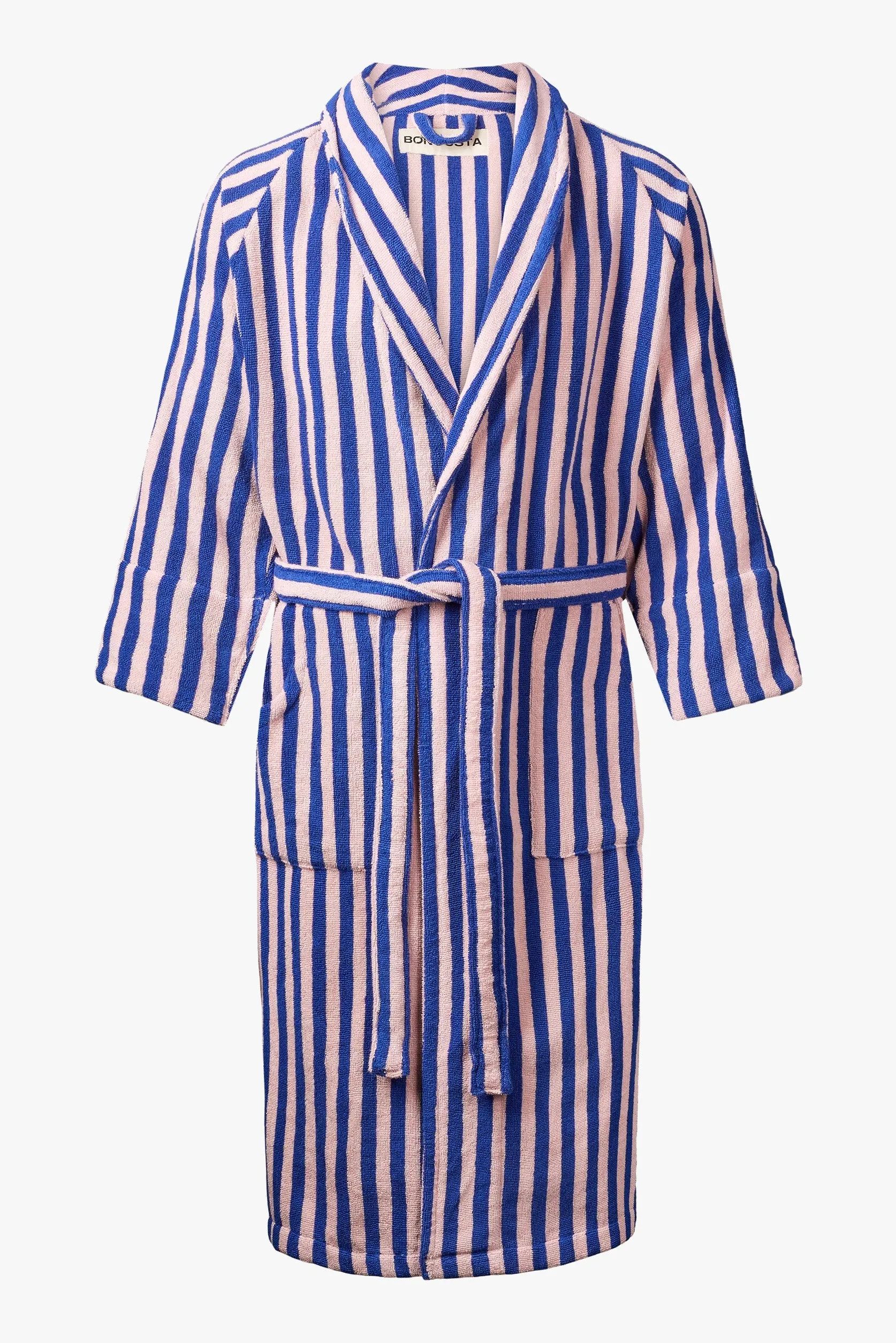 Naram Bathrobe Dazzling Blue & Rose