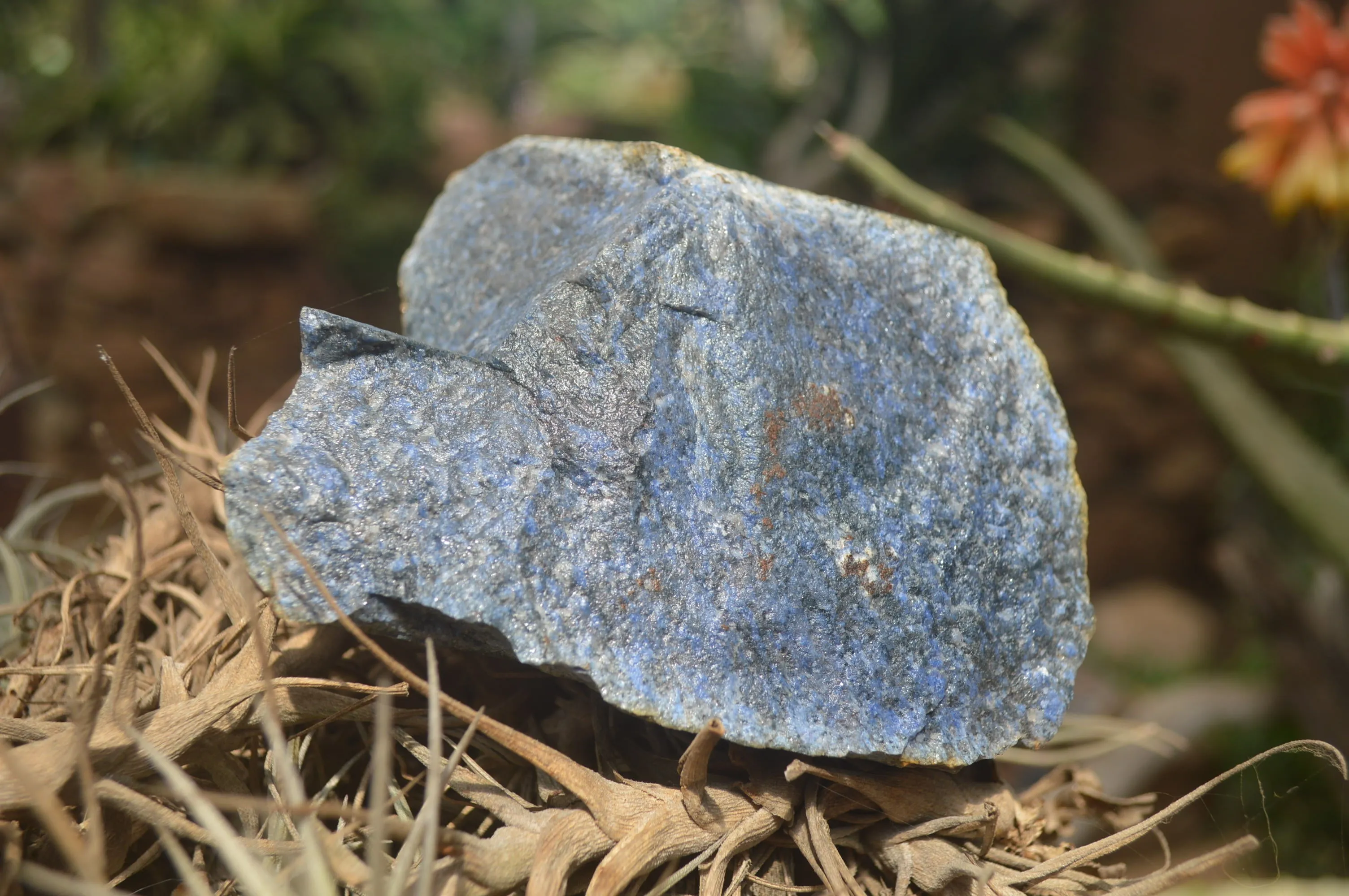 Natural Dumortierite Specimens x 5 From Mozambique