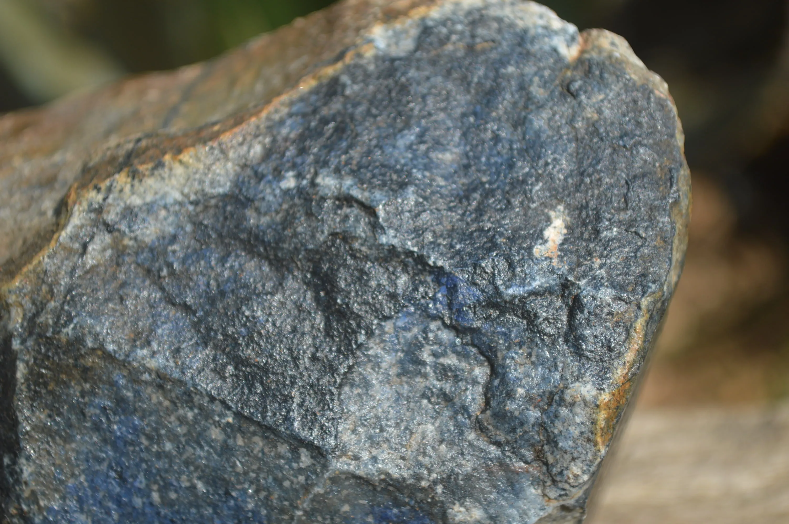 Natural Dumortierite Specimens x 5 From Mozambique