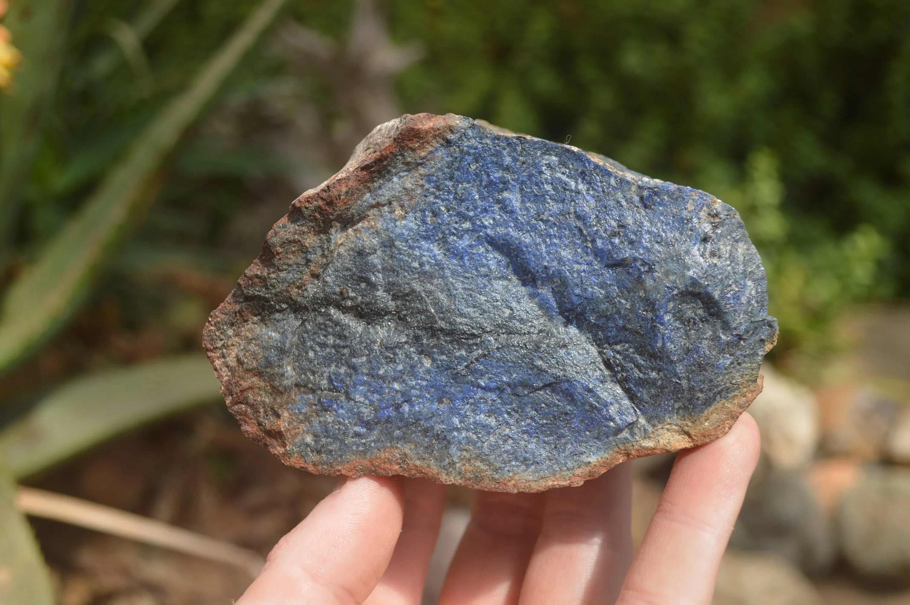 Natural Dumortierite Specimens x 5 From Mozambique