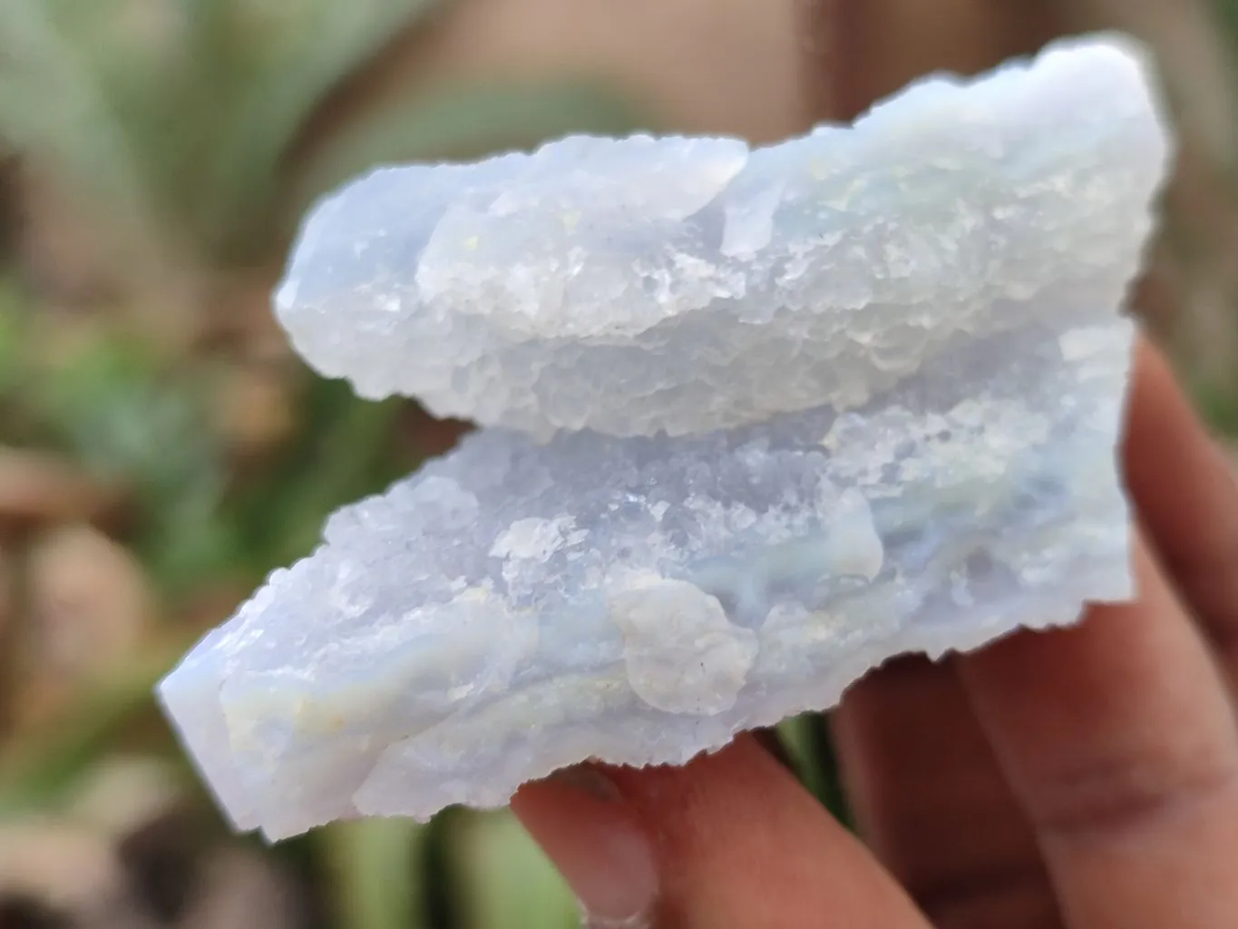 Natural Etched Blue Chalcedony Specimens x 20 From Malawi