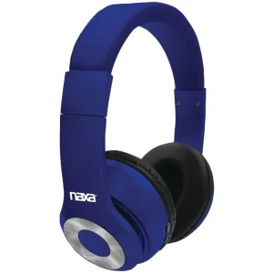 NAXA NE-965 BLUE BACKSPIN Bluetooth(R) Headphones (Blue)