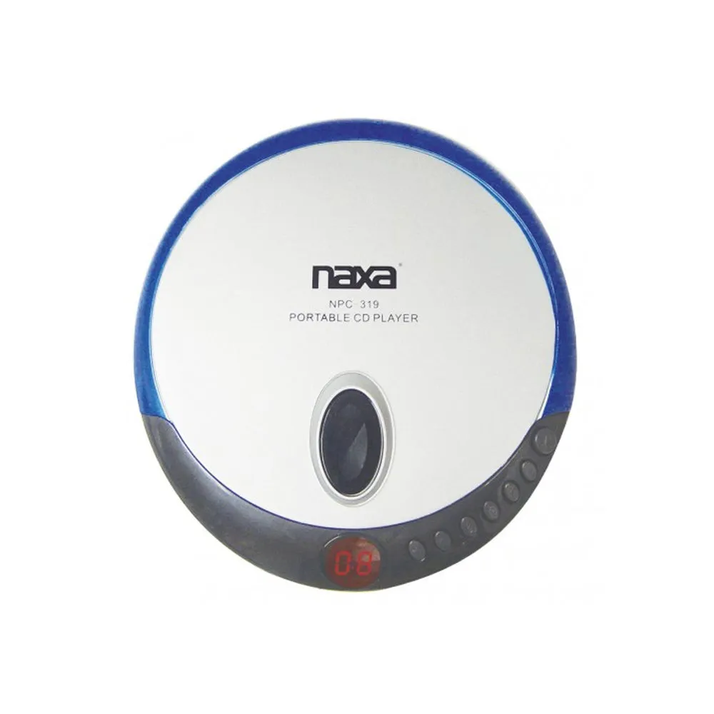 Naxa Slim Personal Compact Disc Player-Blue