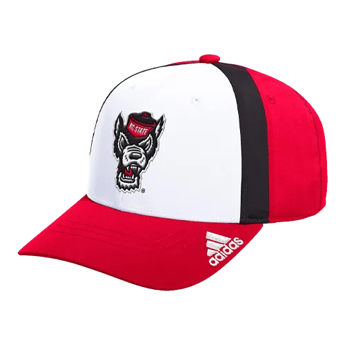 NC State Wolfpack Adidas Coaches Pack Adjustable Hat