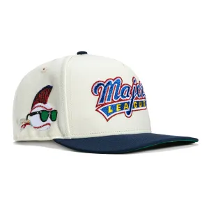 New Era 9Fifty A-Frame Major League Wild Thing Patch Snapback Hat - White, Navy