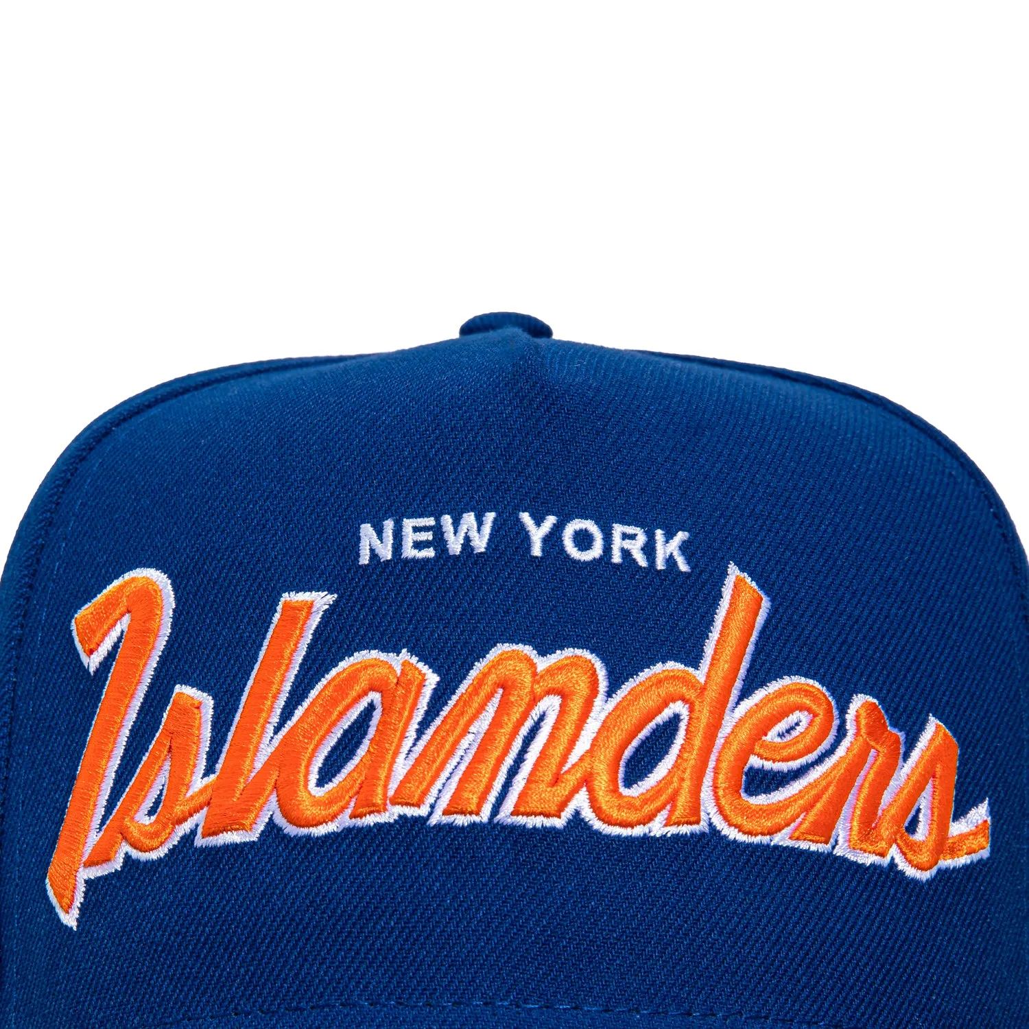 New Era 9Fifty A-Frame New York Islanders Logo Patch Snapback Script Hat - Royal