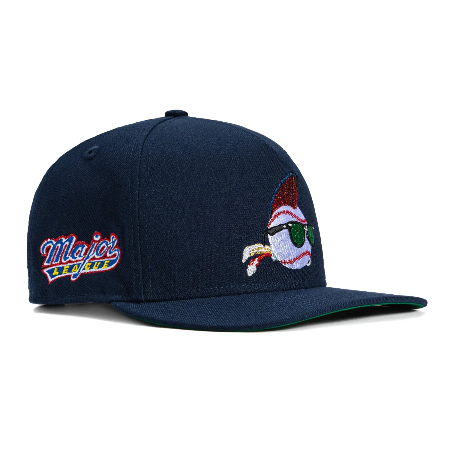 New Era 9Fifty A-Frame Wild Thing Major League Patch Snapback Hat - Navy