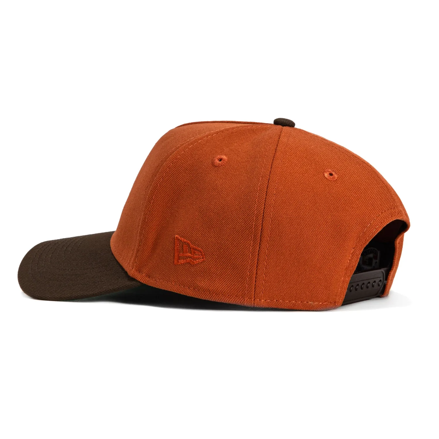 New Era 9Forty A-Frame Campfire Pack San Diego Padres 1998 World Series Patch Snapback Hat - Burnt Orange, Brown