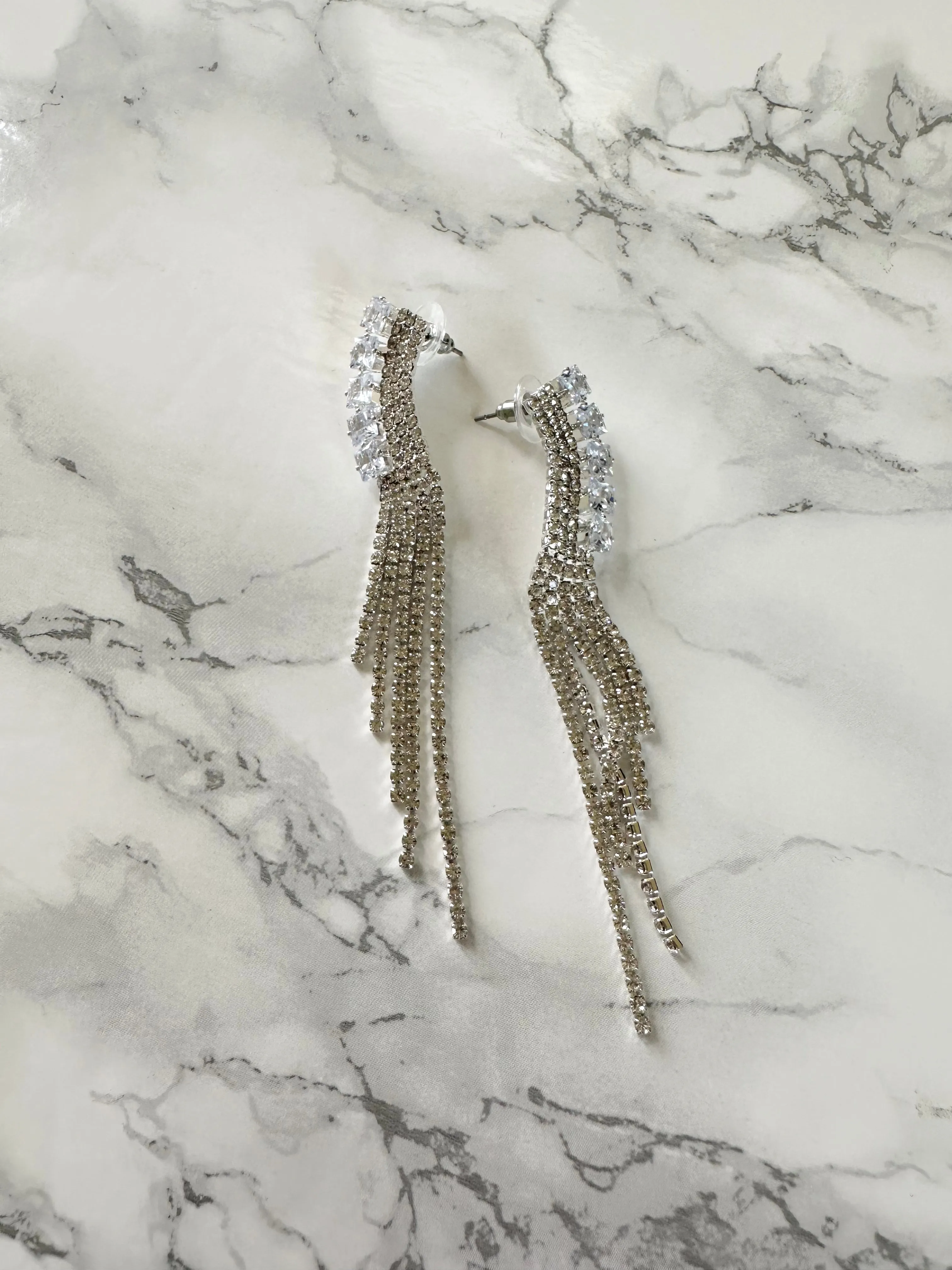 NEW!! The “Beverly” Crystal Drop Earring in Gold or Silver