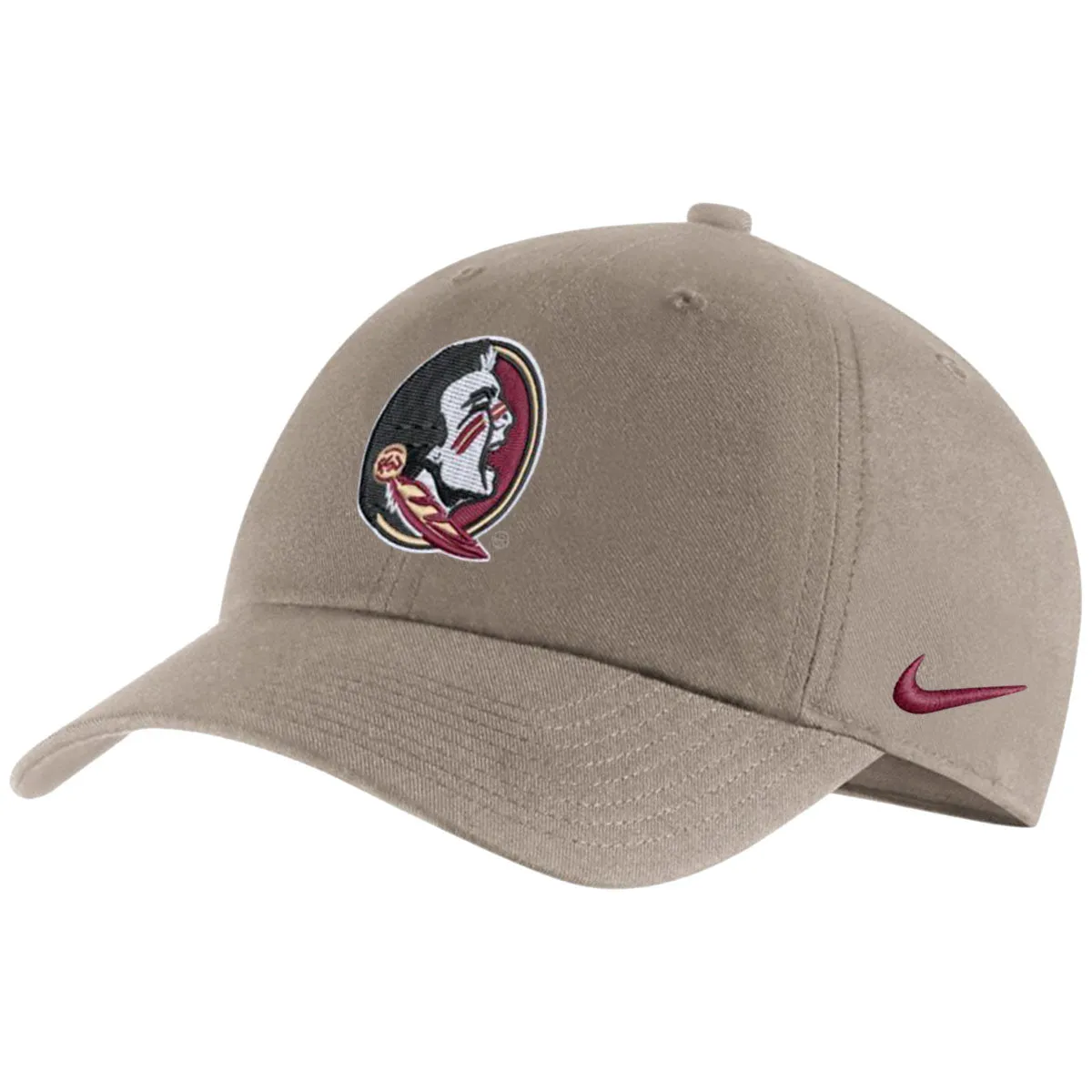 Nike Seminole Logo Adjustable Campus Cap - Khaki