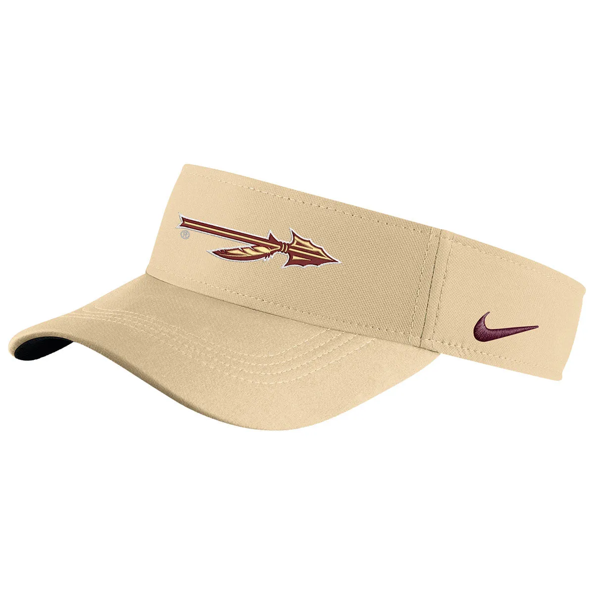 Nike Spear Logo Adjustable Dri-fit Visor - Vegas Gold