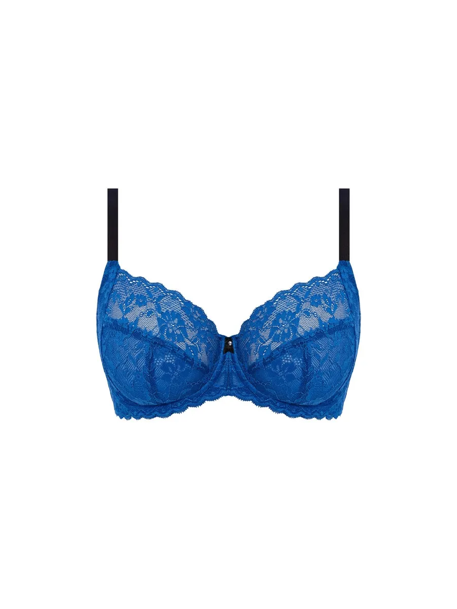 Offbeat Side Support Bra - Dazzling Blue