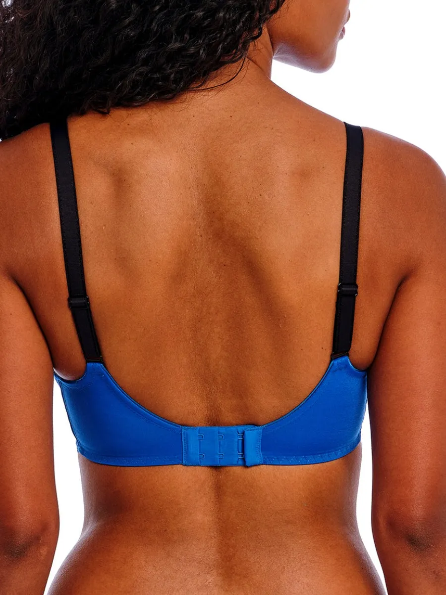 Offbeat Side Support Bra - Dazzling Blue