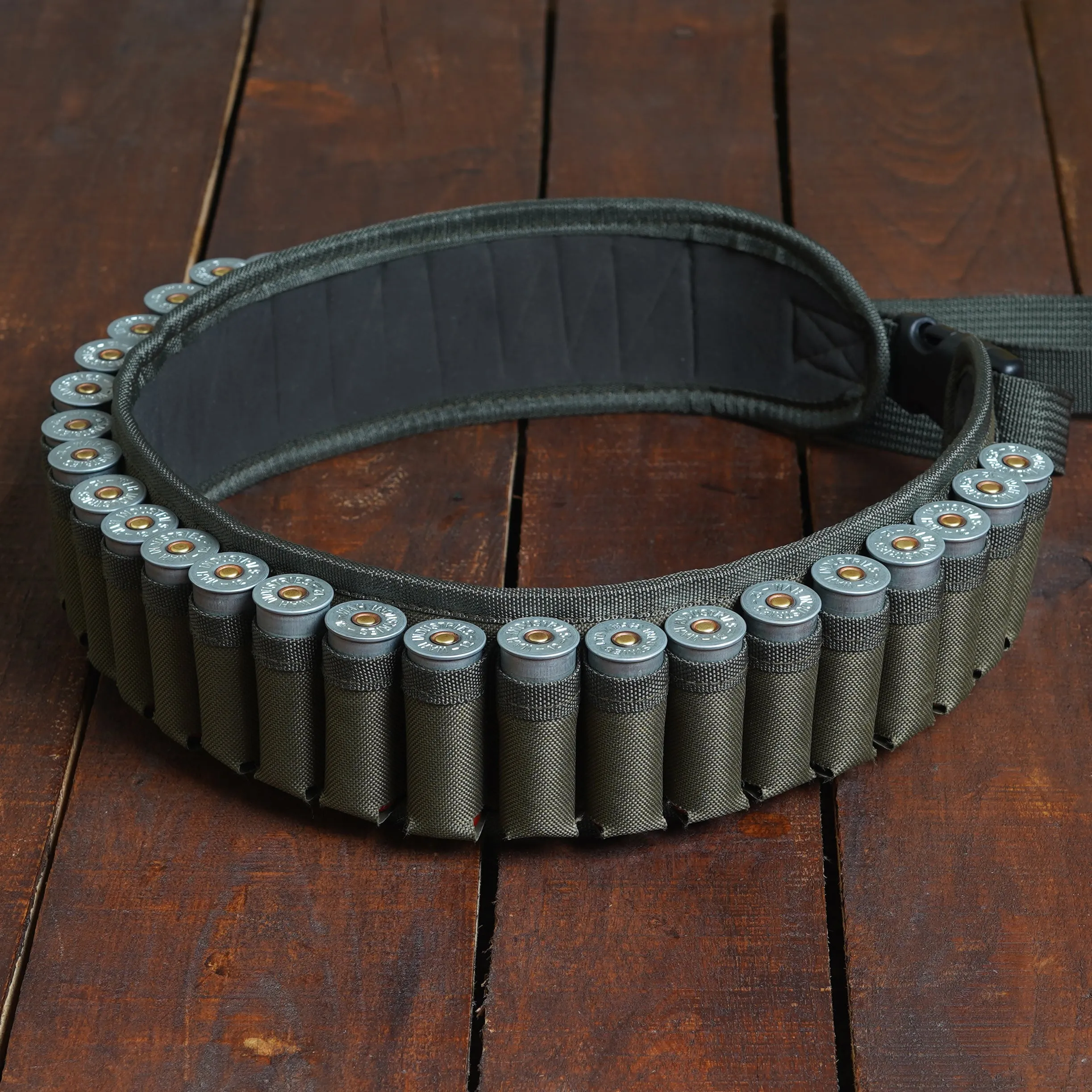 Olive Canvas Cartridge Belt | Simple Shotgun Shell Holder