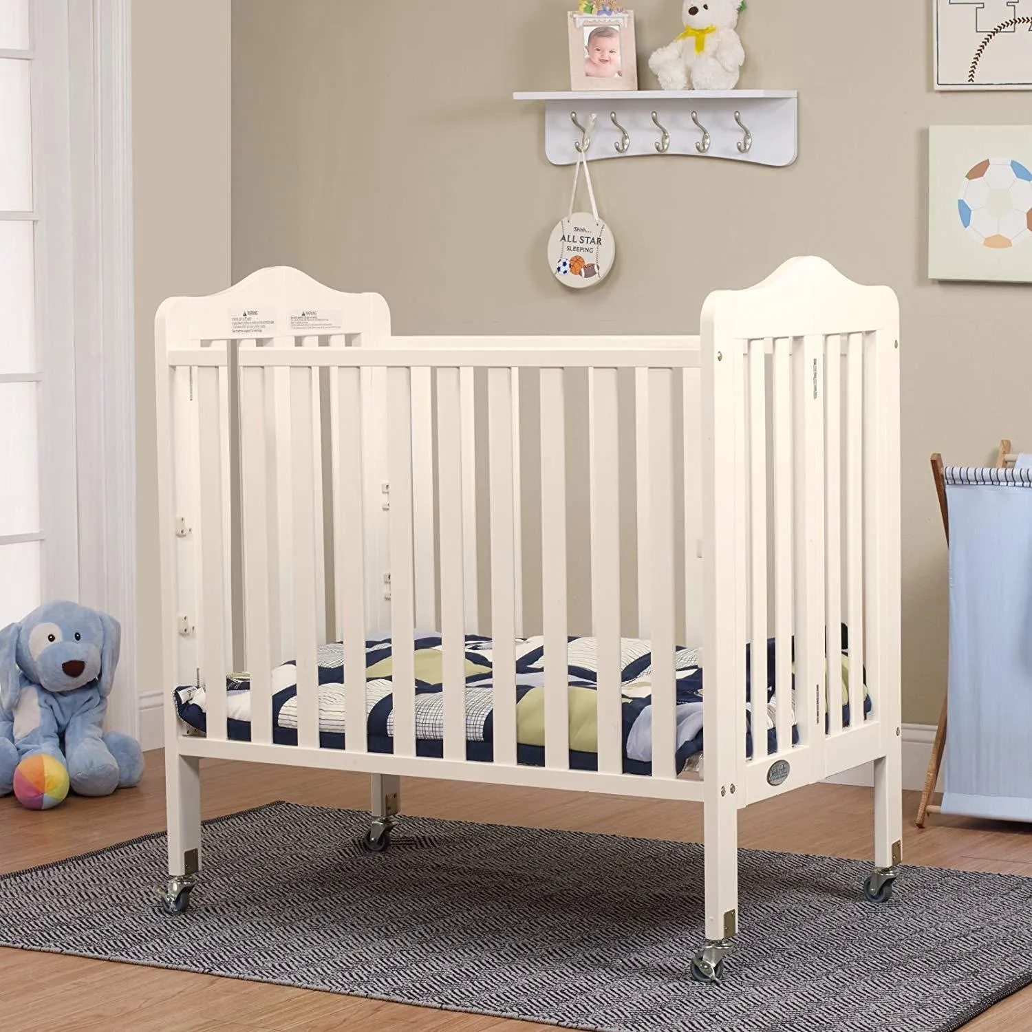 Orbelle Noa (Curved) Mini Portable Crib   Free 3" Mattress