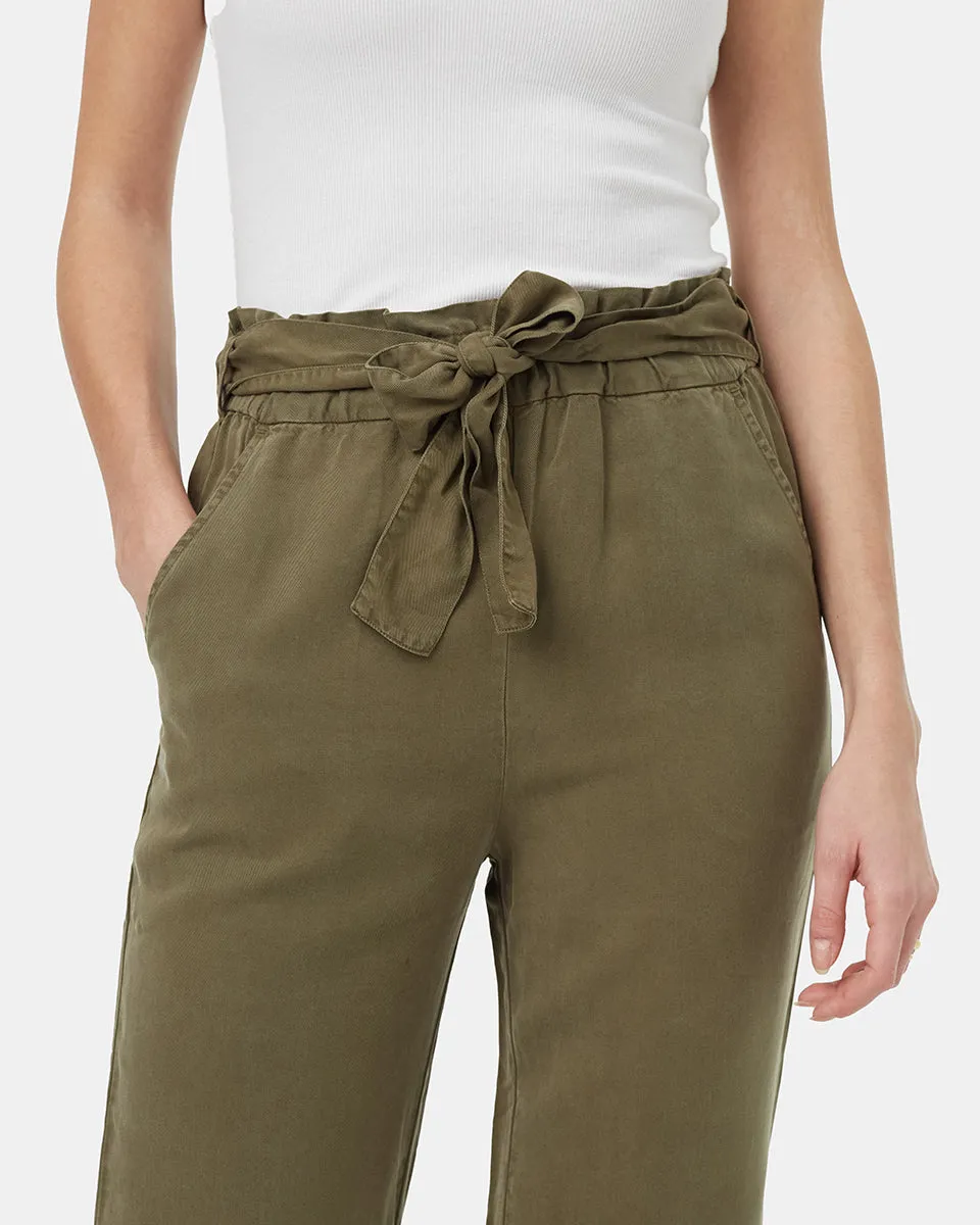 Paper Bag Tencel Pant