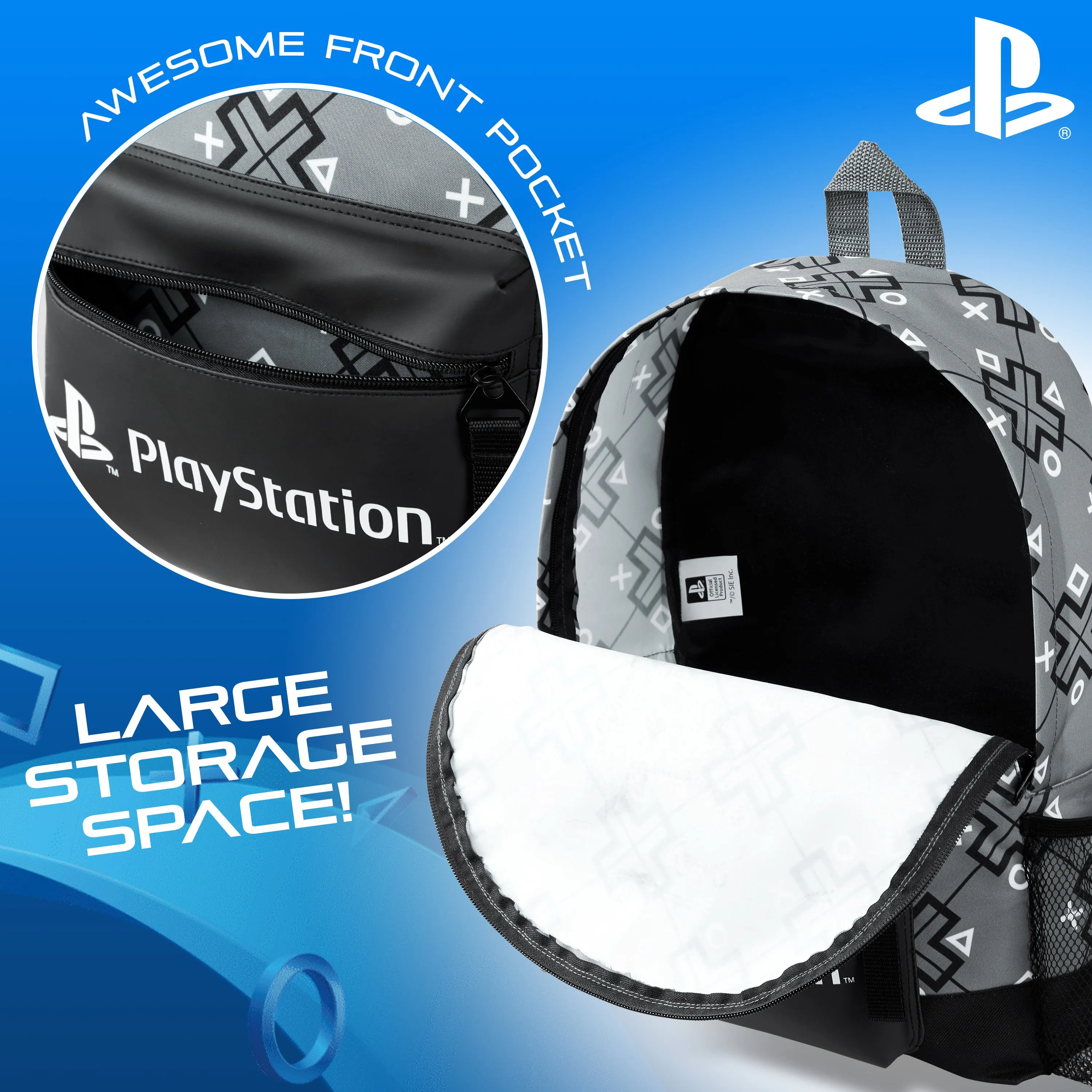 PlayStation Backpack Gaming School Bag for Kids and Teens