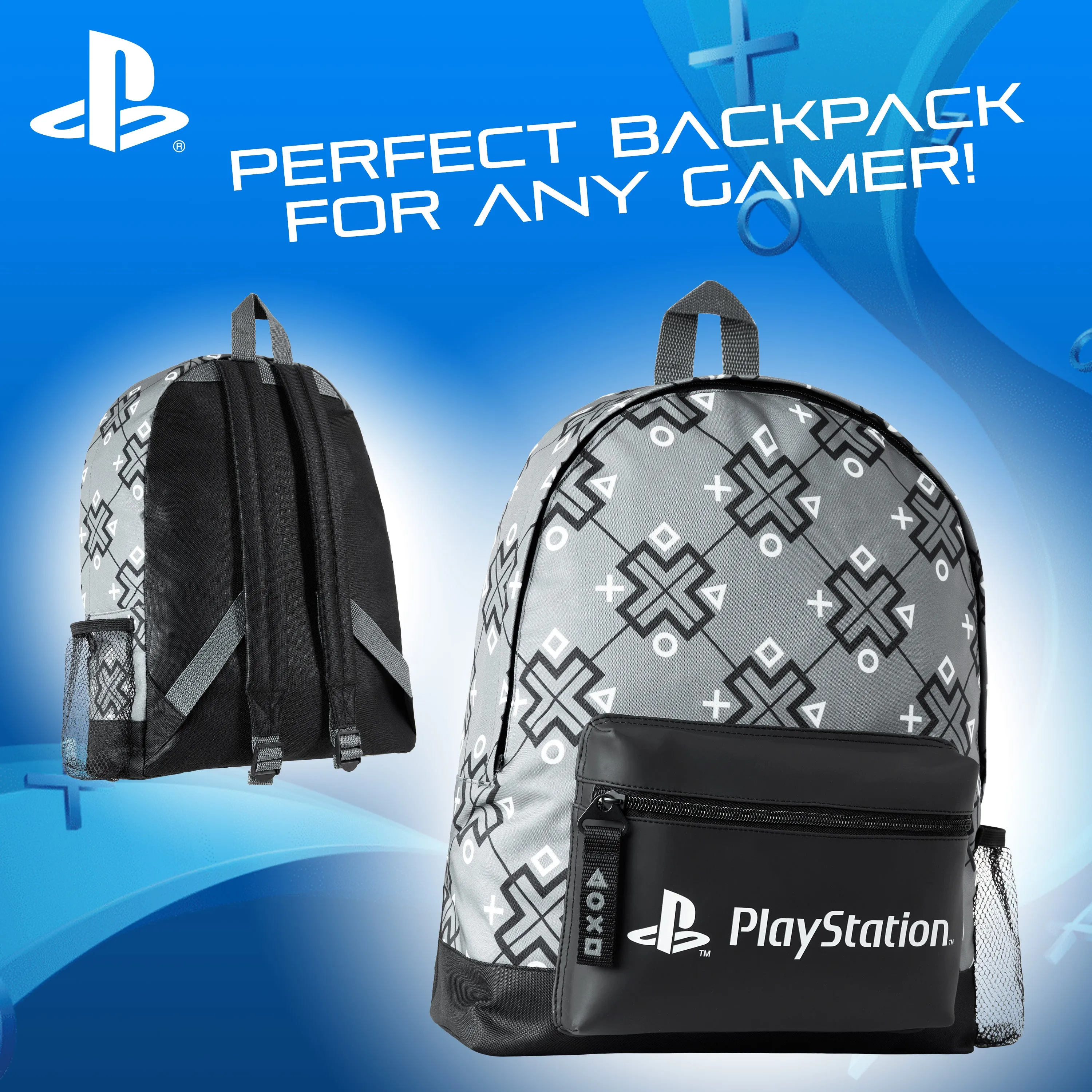 PlayStation Backpack Gaming School Bag for Kids and Teens