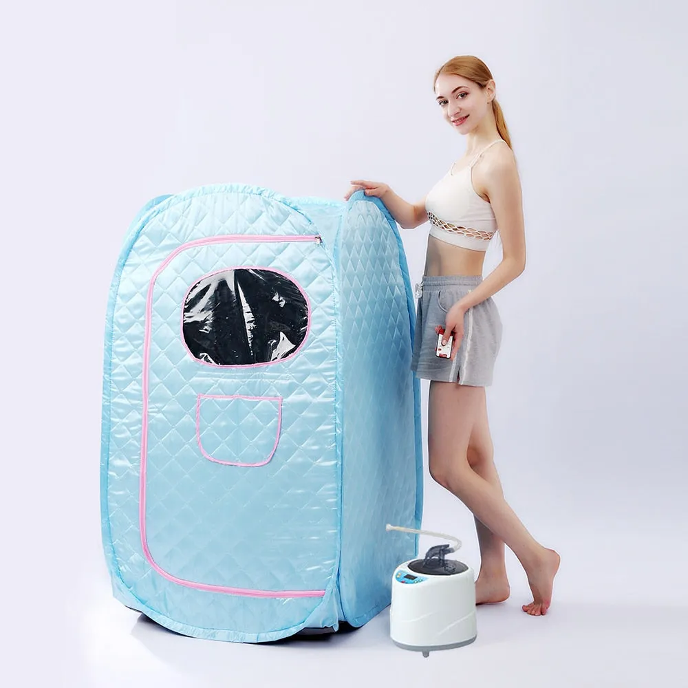 Portable Sauna Cabin with 4.2L ,2000W Steam Generator for Detox Therapy