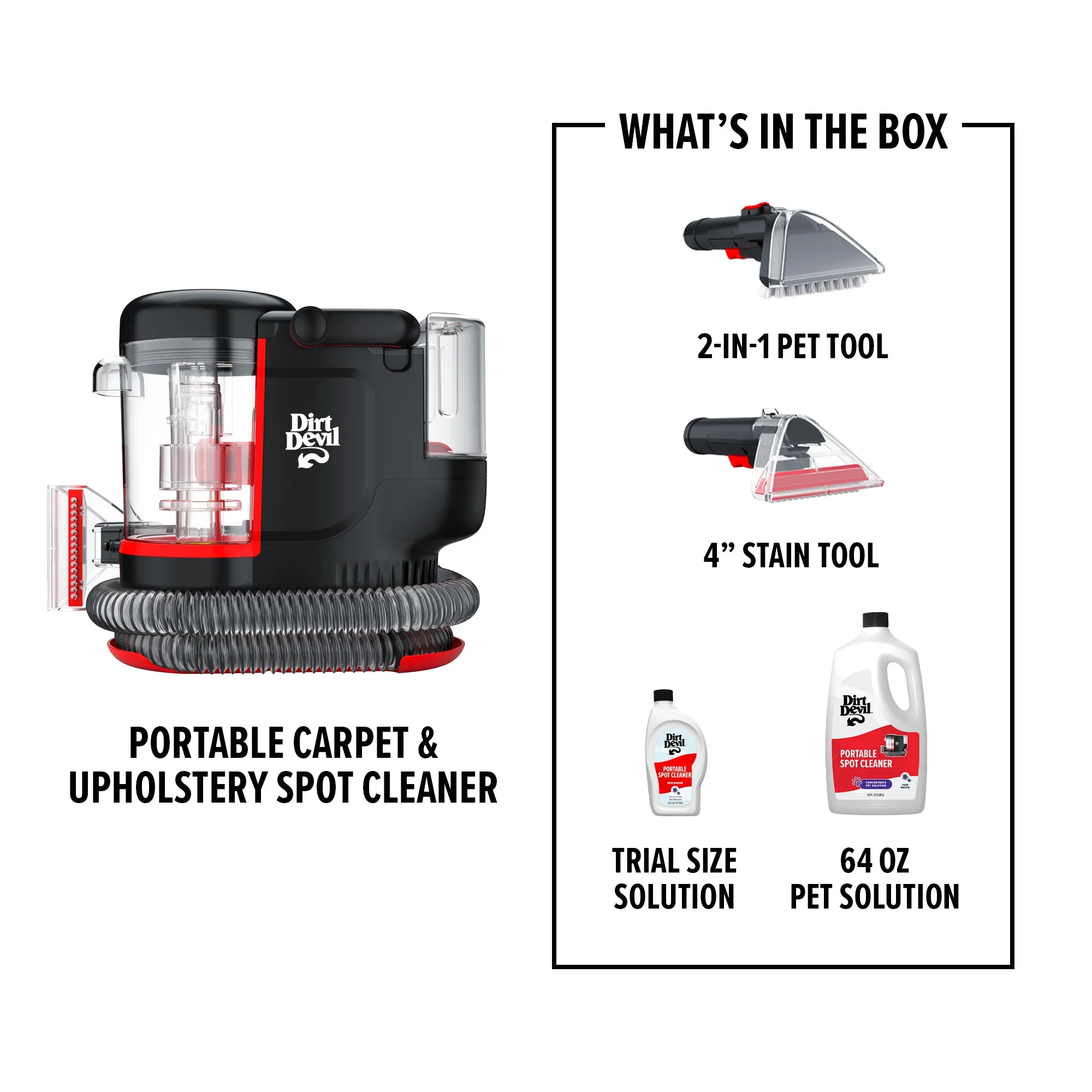 Portable Spot Cleaner   64 oz. Pet Solution Bundle