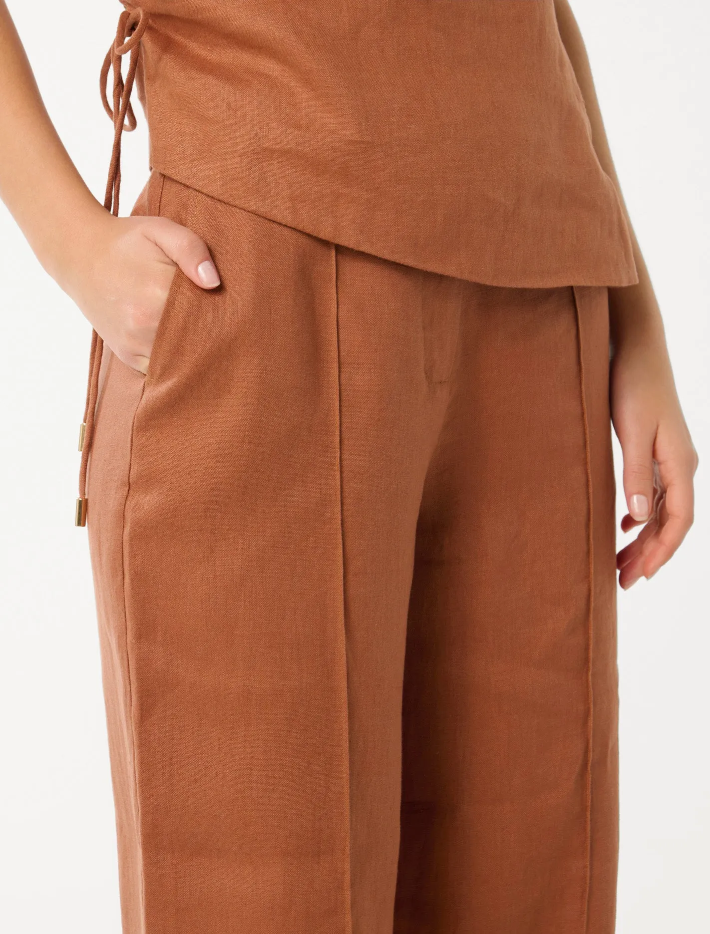 Posey Linen Wide Leg Pants