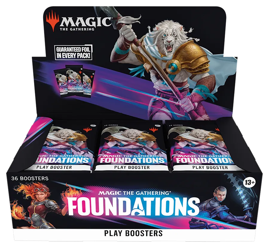 PRE-ORDER: Magic: The Gathering Foundations Play Booster Box - 36 Packs (504 Magic Cards)