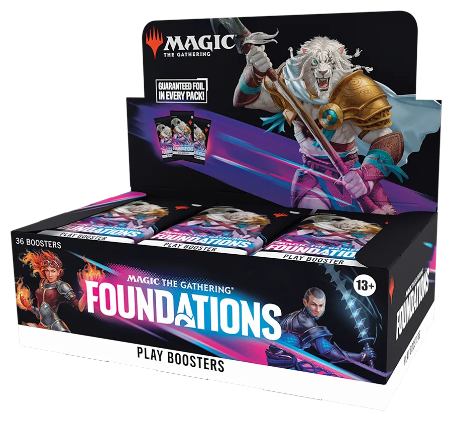 PRE-ORDER: Magic: The Gathering Foundations Play Booster Box - 36 Packs (504 Magic Cards)