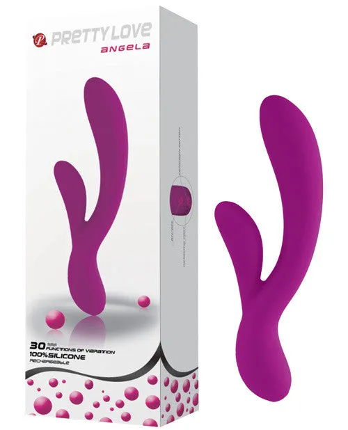 Pretty Love Angela Rechargeable Rabbit - 30 Function Purple