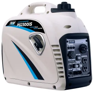 Pulsar PG2300IS Inverter Generator, 15 A, 12/120 V, 2300 W Output, Gasoline, 1.18 gal Tank, 8 hr Run Time, Recoil Start :EA: QUANTITY: 1