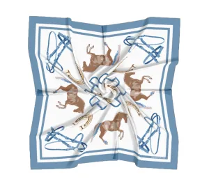 "Amore Dei Cavalli" Satin Scarf