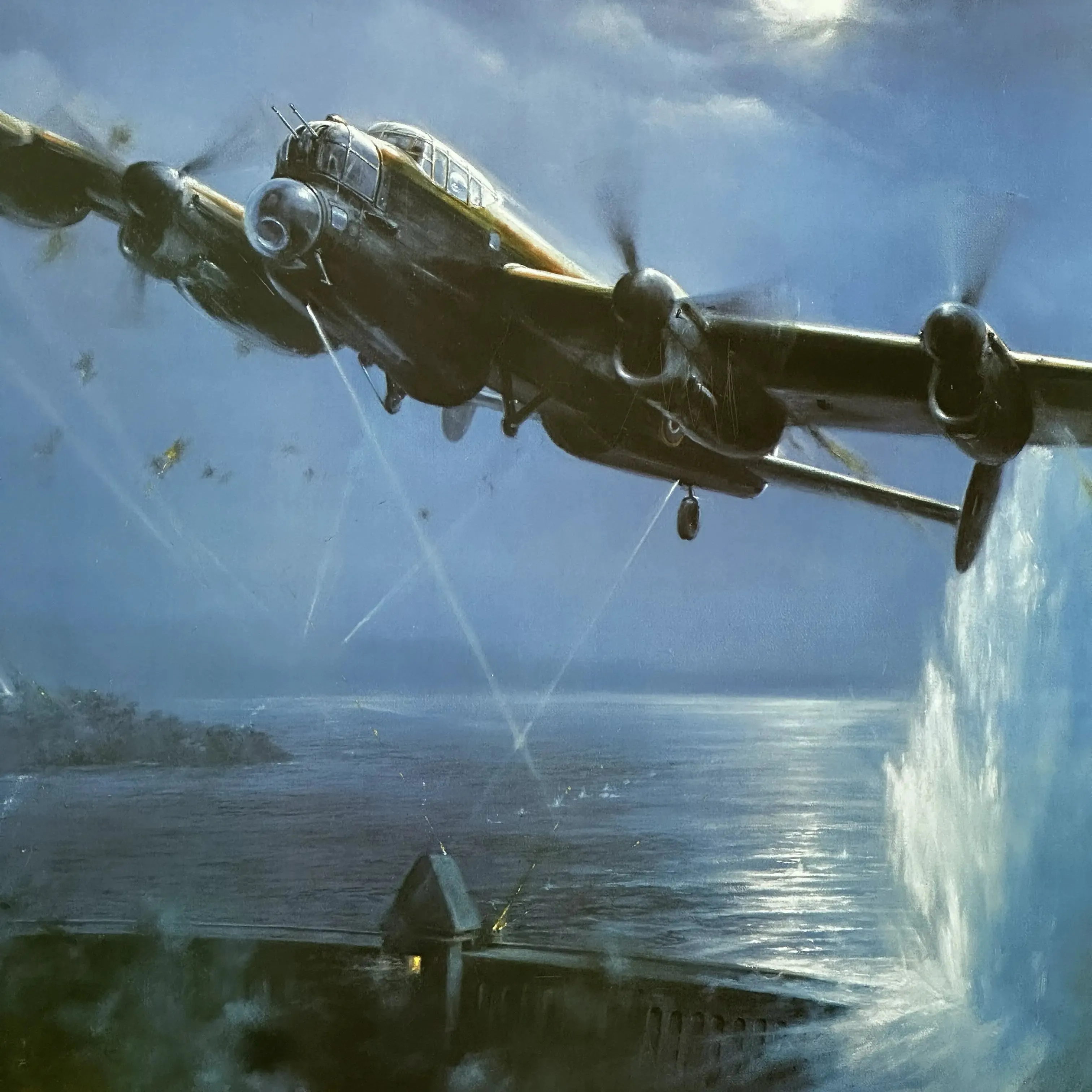 "Royal Air Force Dambusters" by Melvyn Buckley — Signed and framed, with Certificate of Authenticity