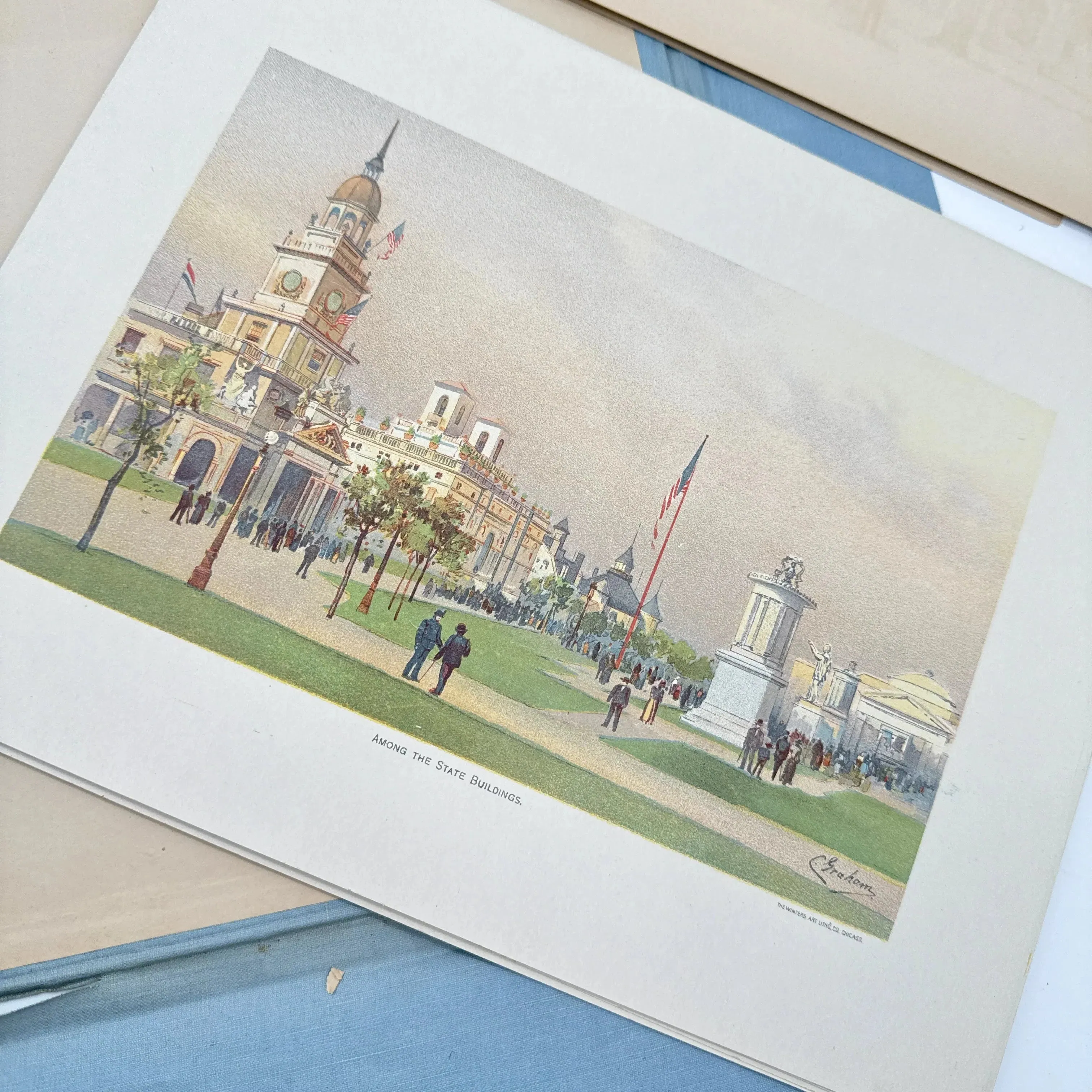 "The World's Fair in Water Colors" — Portfolio of lithographs by C. Graham — 1893