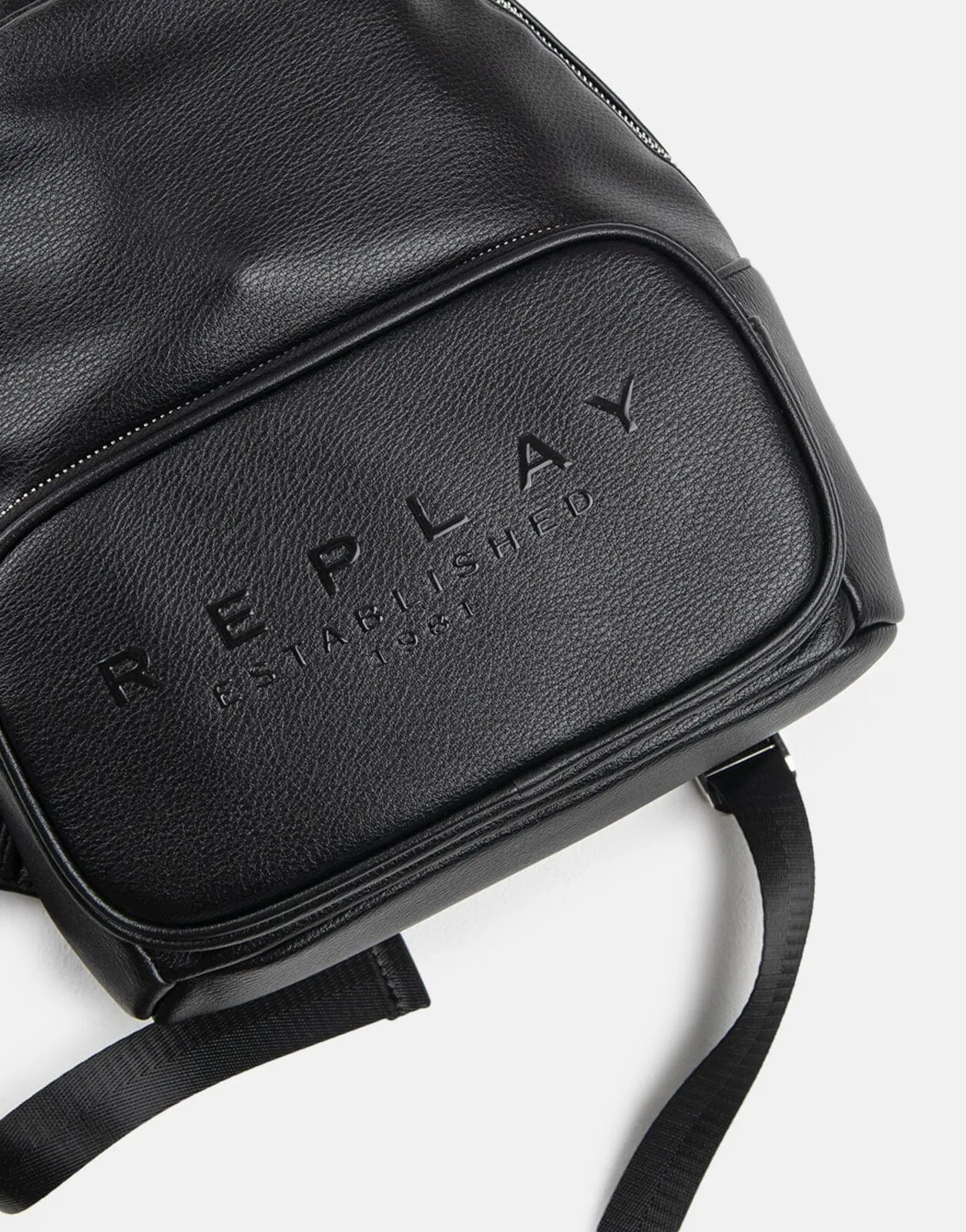 Replay Small Leather Backpack