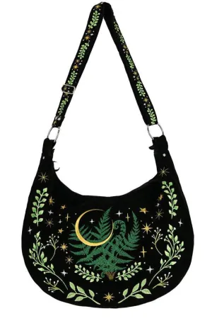 Restyle - HERBAL Hobo Bag Fern Embroidery -  Work / Travel Bag