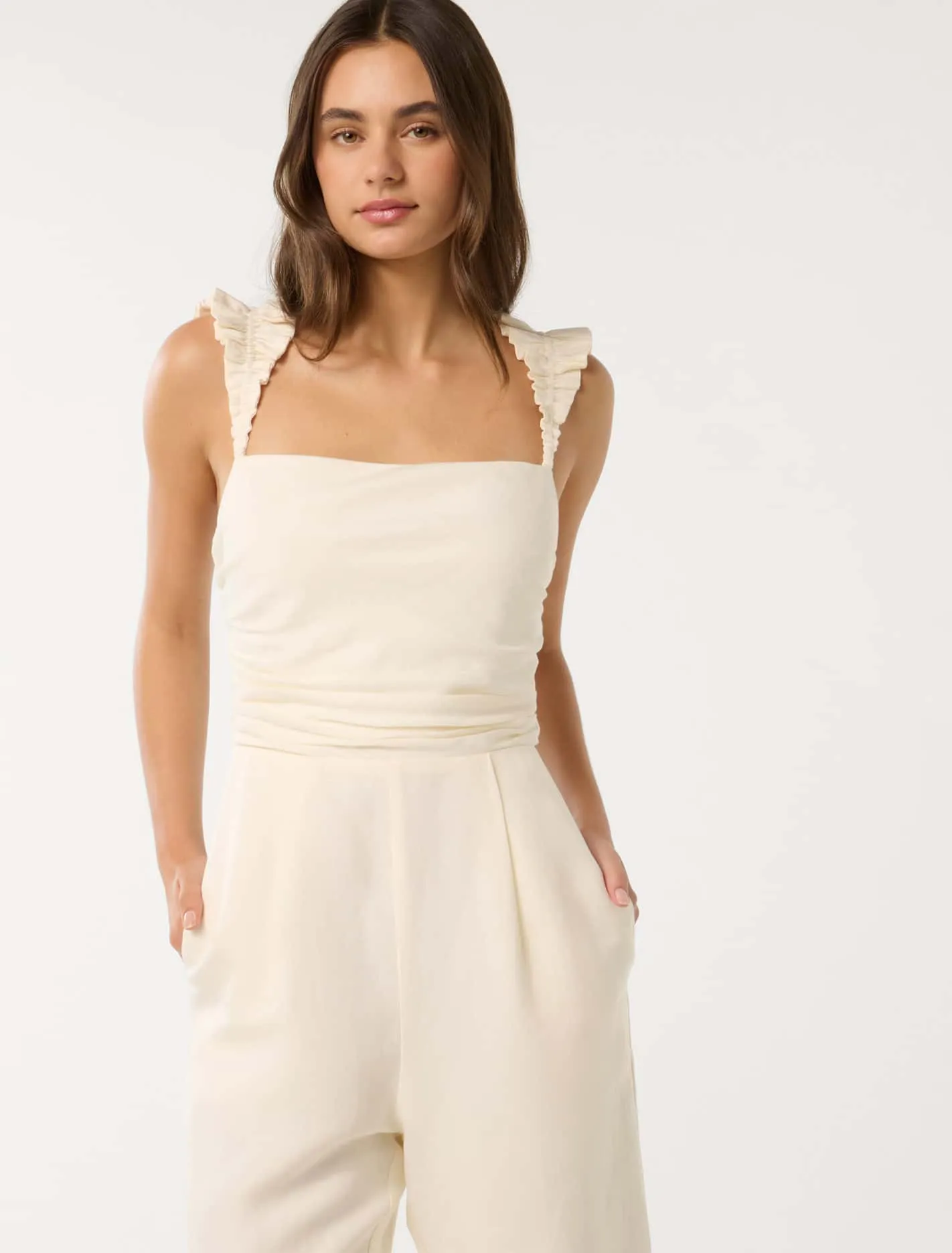 Reya Ruched Bodice Jumpsuit