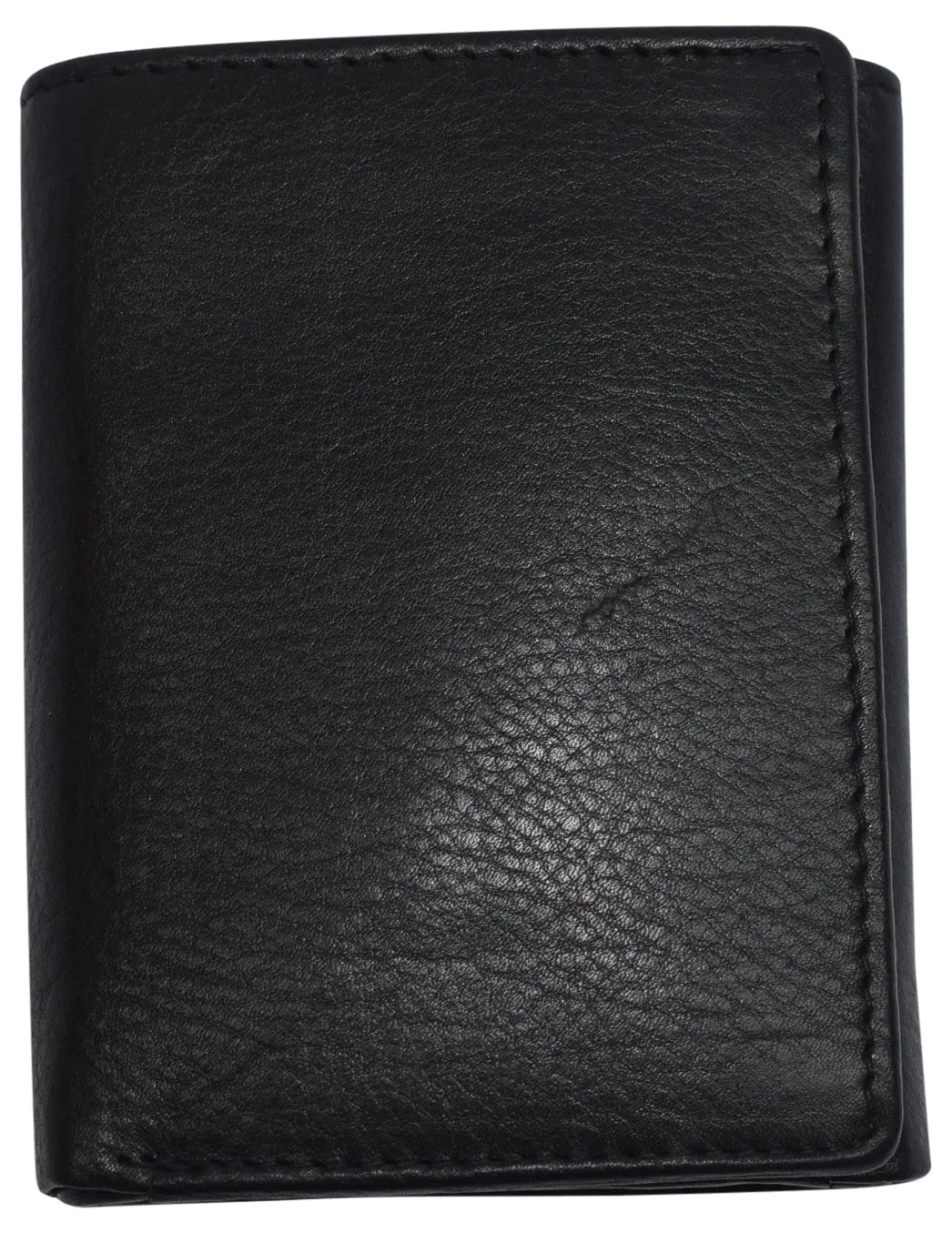 RFID Leather Trifold Wallet with 9 Card Slots 2 Note Pocket & 2 ID Windows