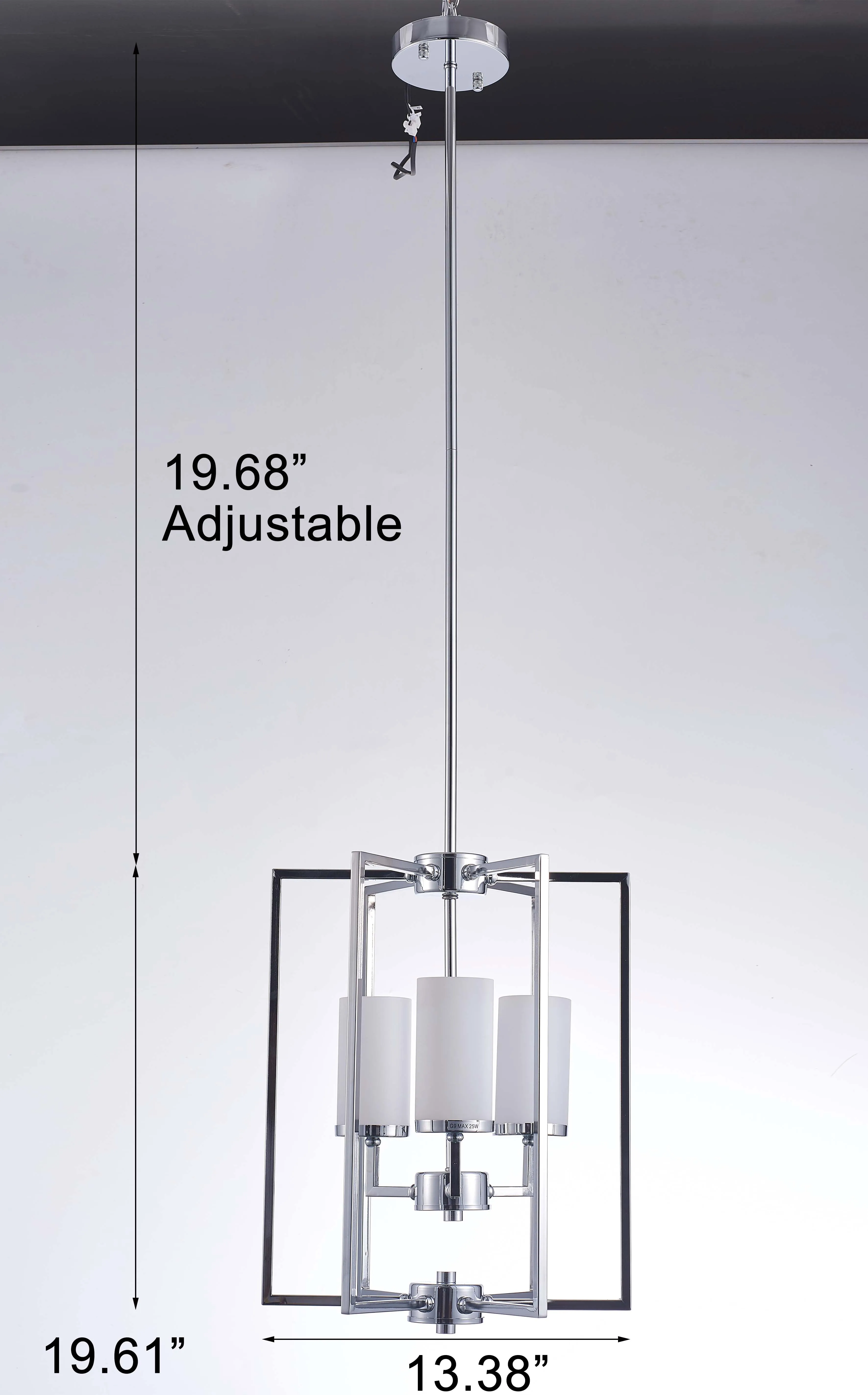 Riva Collection Metal & Glass Chandelier Lights